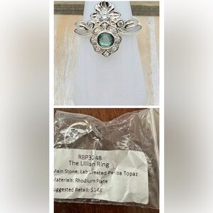 The Lillian Ring Pariba Topaz Ring size 7